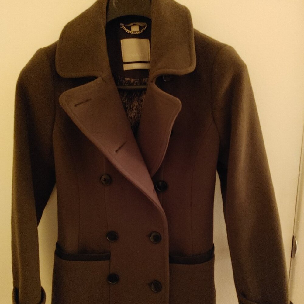 Military green coat